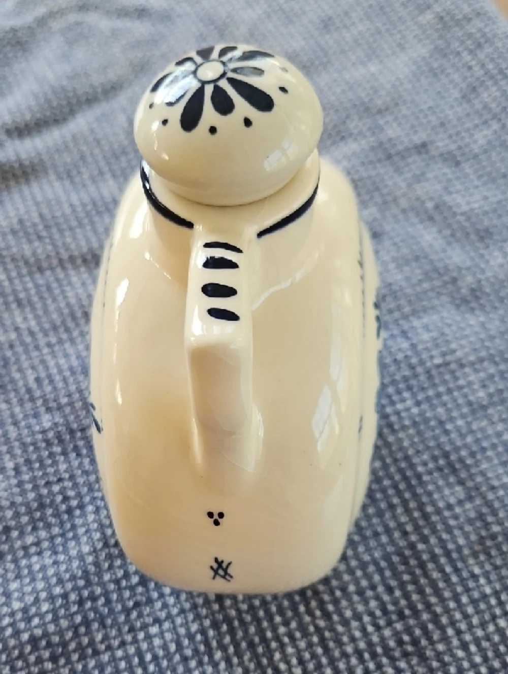 Vintage Blauw Delft Moon Decanter with Stopper